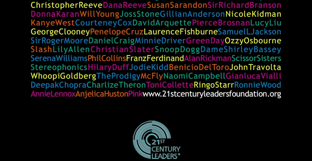 A front cover of a 21st Century Leaders brochure. Graphic Design for promotional materials provided by Hammer and Pixel - Small Business Digital Marketing.