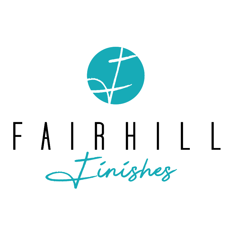 a logo for fairhill finishes, a Hamilton based small home painting company. Website by Hammer and Pixel - Small Business Digital Marketing.