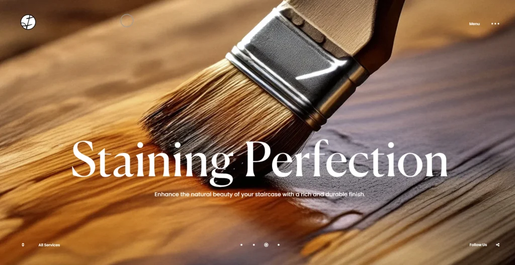 A screenshot of Fairhill FInishes, a Hamilton, Ontario based house painter. Website made by Hammer and Pixel - Small Business Digital Marketing.